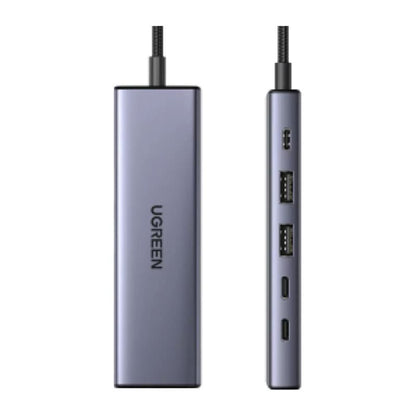 Hub USB-C UGREEN CM511 (75586), 6v1, Šedý