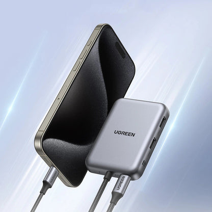 Hub USB-C UGREEN CM896 (65759), 7v1, Šedý