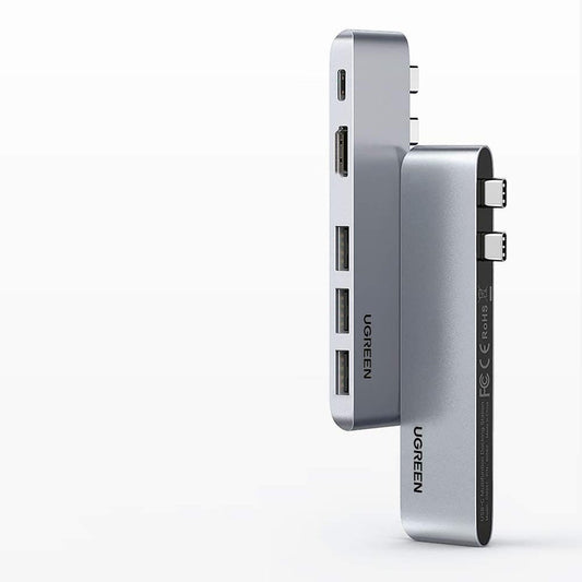 USB-C hub UGREEN pro Apple MacBook Pro / Air Series, 3 x USB-A 3.0 - 1 x USB-C - 1 x HDMI, šedý
