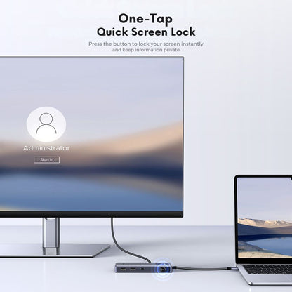 USB-C hub UGREEN Uno (75179), 2 x USB-A - 2 x USB-C - 1 x HDMI - 1 x SD - 1 x microSD, Šedá