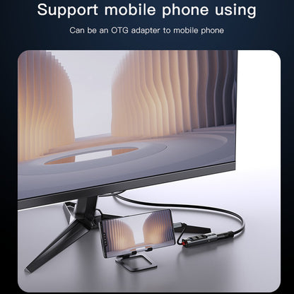 Yesido HB22 USB-C Hub, 5in1, Grey