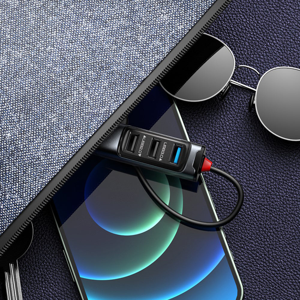 Hub USB-C Yesido HB23, 5v1, Šedý