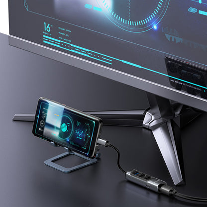 Hub USB-C Yesido HB24, 5v1, Šedý