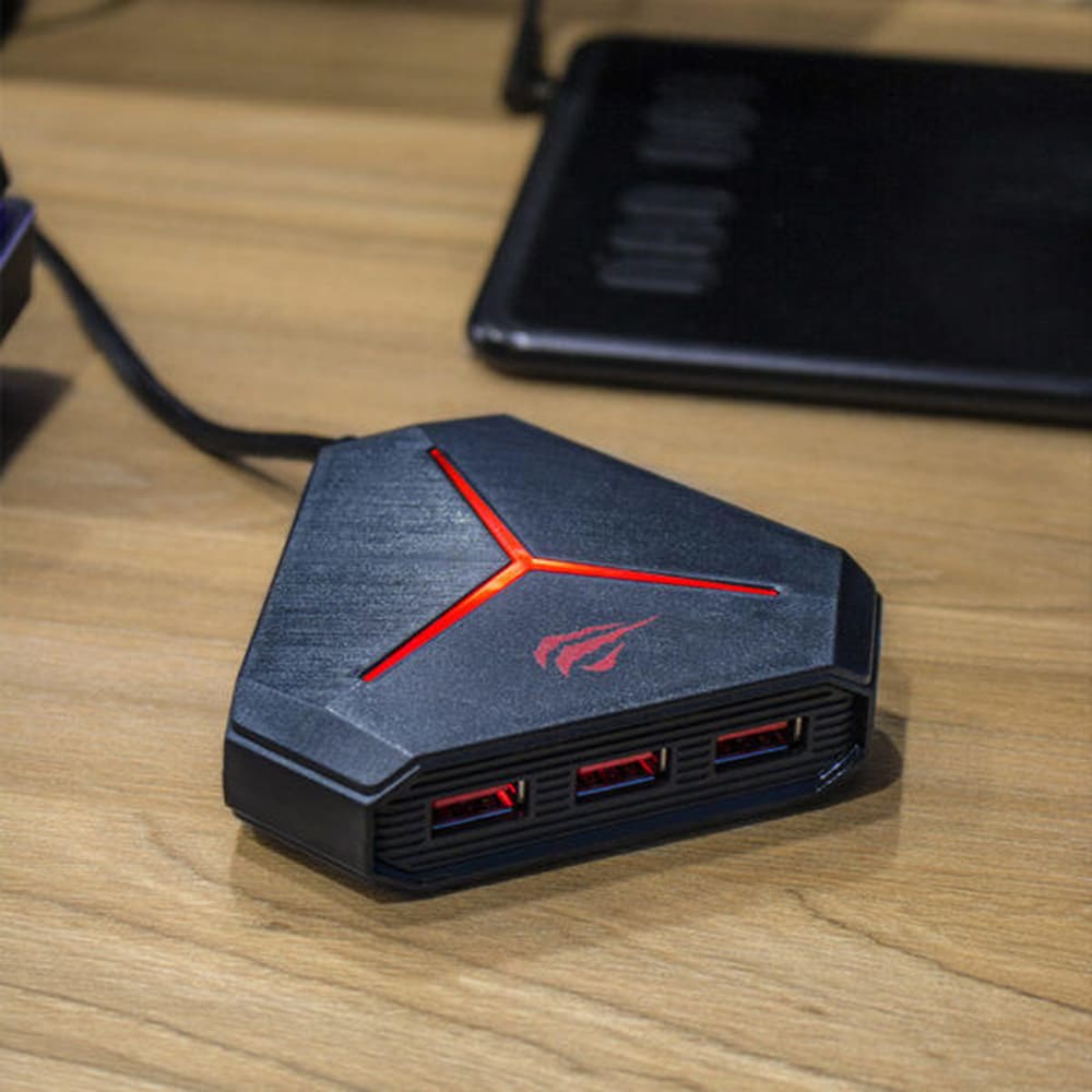 Hub USB HAVIT H95, 10v1, Černý