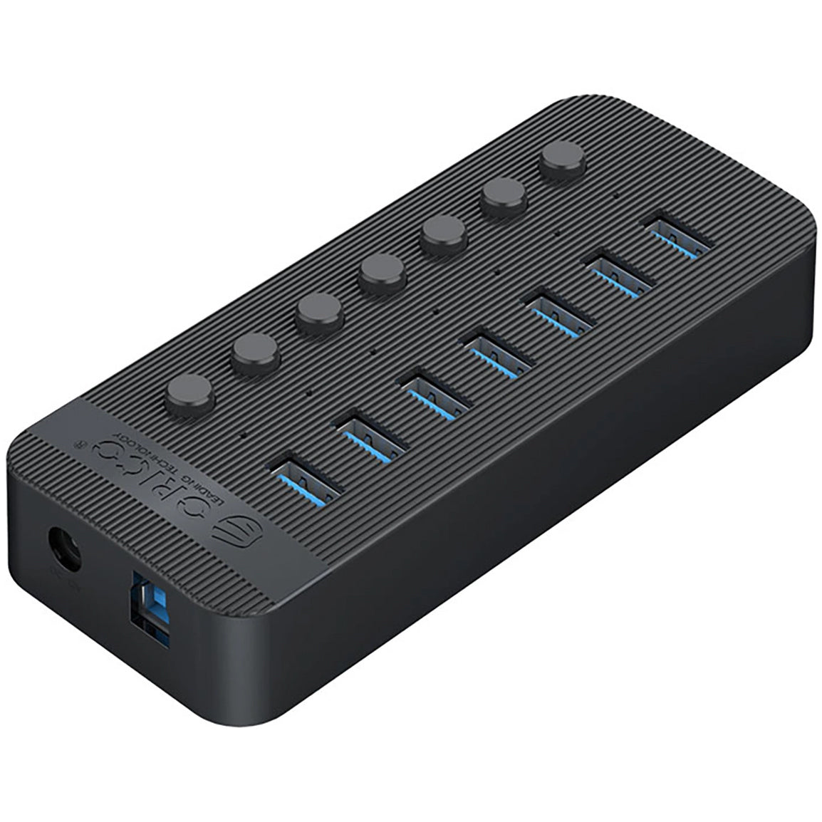 Hub USB Orico CT2U3-7AB, 7 x USB-A 3.0, černý