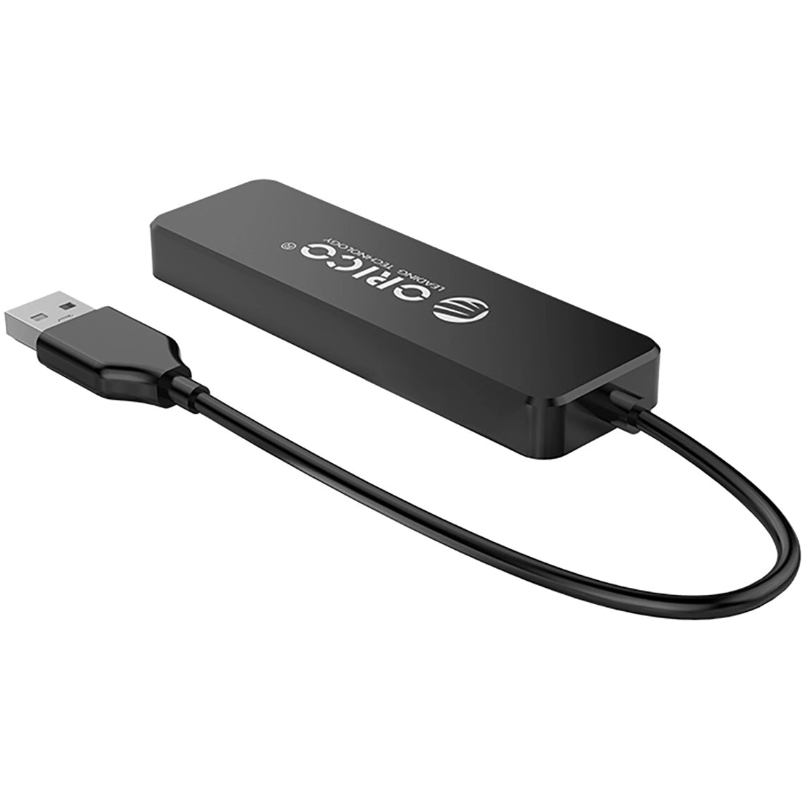 Hub USB Orico FL01, 4 x USB-A, Černý