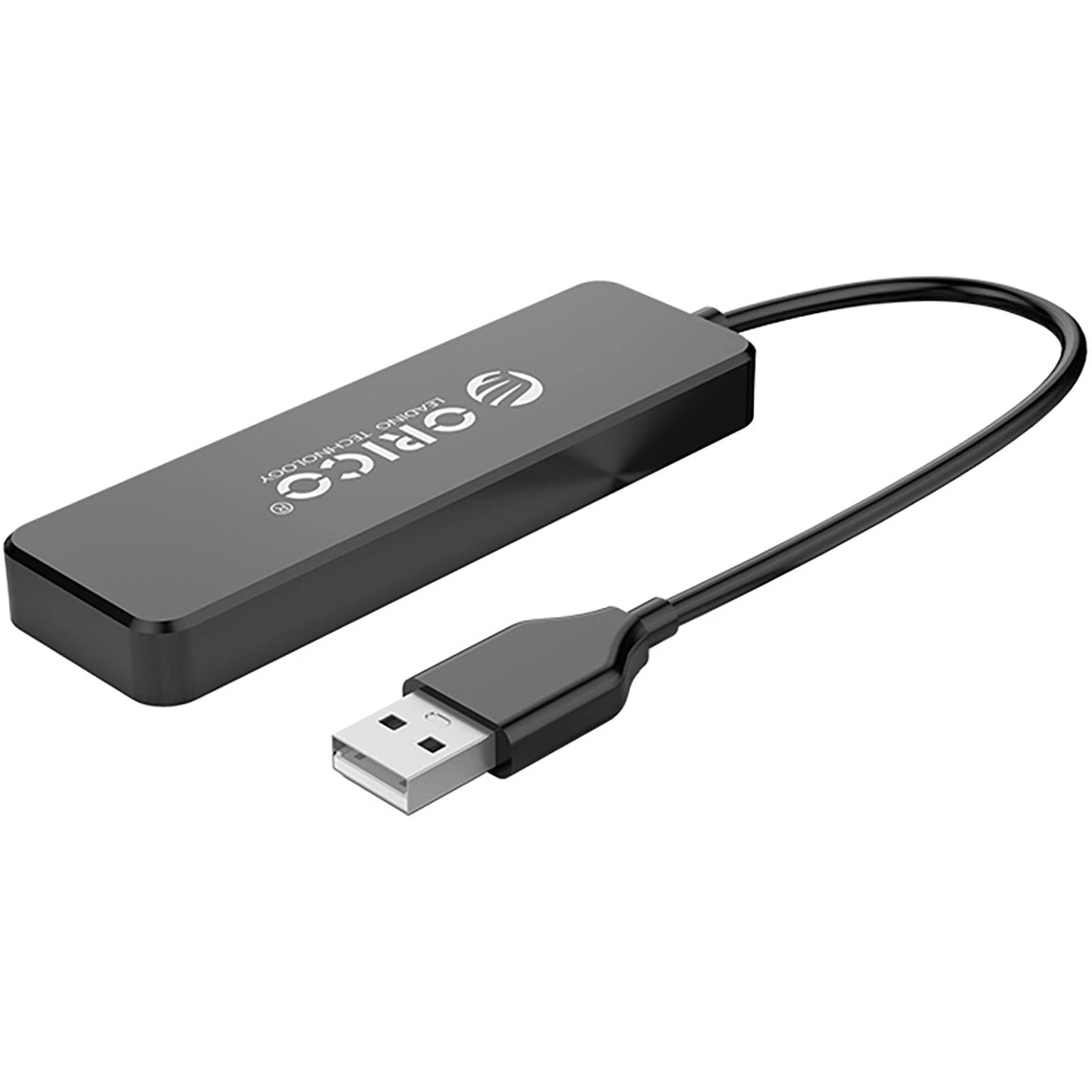 Hub USB Orico FL01, 4 x USB-A, Černý