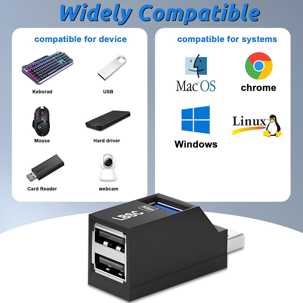 USB Hub Techsuit H11 EchoLink, 3v1, Černý