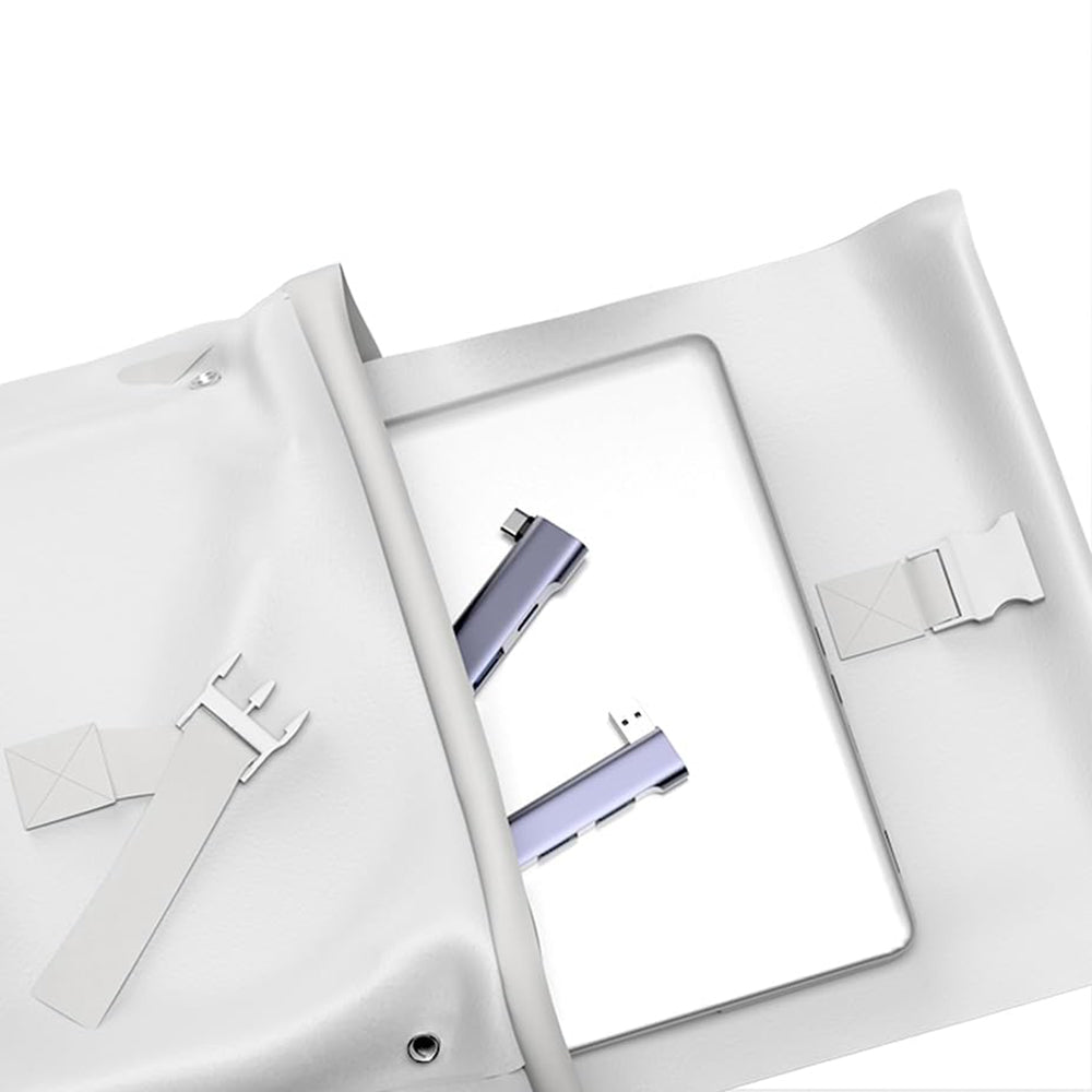 Hub USB Techsuit H14 ZenithDock, 4v1, Šedý