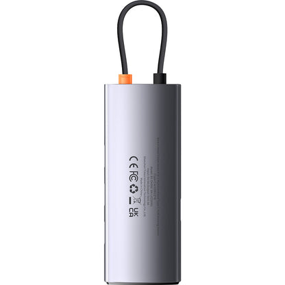 Hub USB-C Baseus Metal Gleam, 4 x USB-A 3.0, šedý WKWG070013
