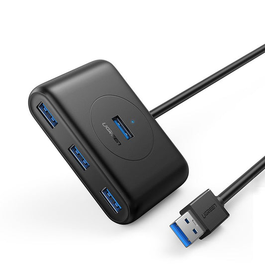 Hub USB UGREEN CR113, 4 x USB-A 3.0, 1m, černý
