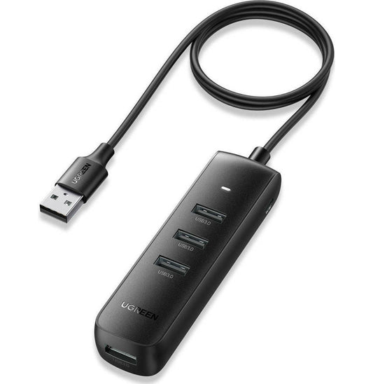 USB hub UGREEN CM416, 4 x USB-A 3.0, 1m, černý