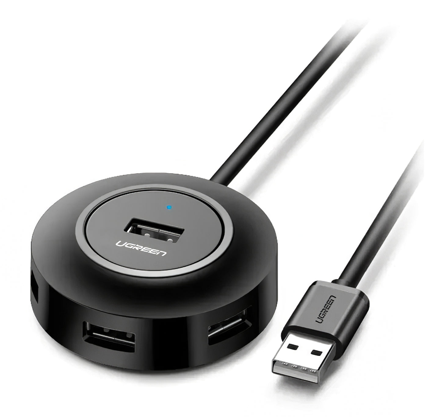 Rozbočovač USB UGREEN CR106, 4 x USB-A, 1 m, černý