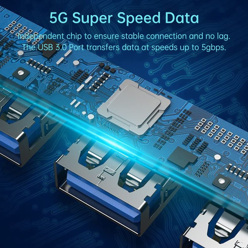 Hub USB / USB-C Techsuit H8 DataBridge, 4v1, Šedý