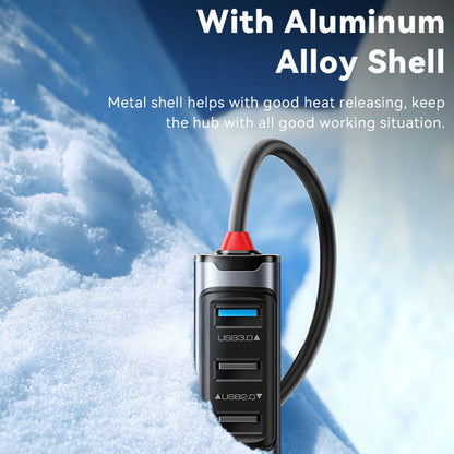 USB / USB-C hub Yesido HB21, 5v1, šedý