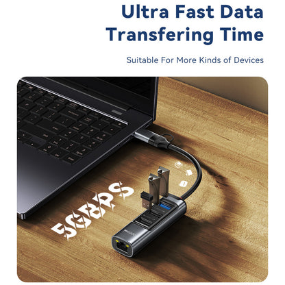 USB / USB-C hub Yesido HB21, 5v1, šedý