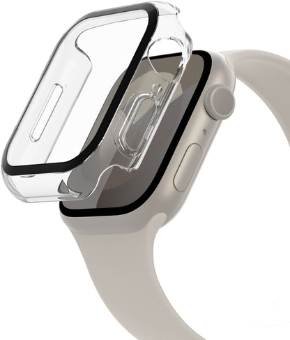 Pouzdro Belkin ScreenForce TemperedCurve pro Apple Watch 44mm / 45mm Series, průhledné OVG004zzCL-REV