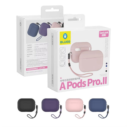 Pouzdro Blueo Liquid pro Apple AirPods Pro 2, růžové