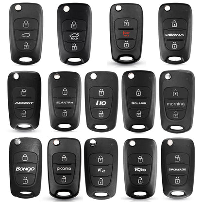 Pouzdro na klíče auta Techsuit 2003.04 pro Hyundai Elantra / Kia Picanto, černé