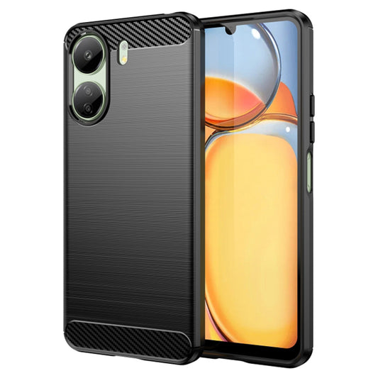 Pouzdro s ochranou kamery pro Xiaomi Poco C65 / Redmi 13C, Techsuit, Carbon, Černá