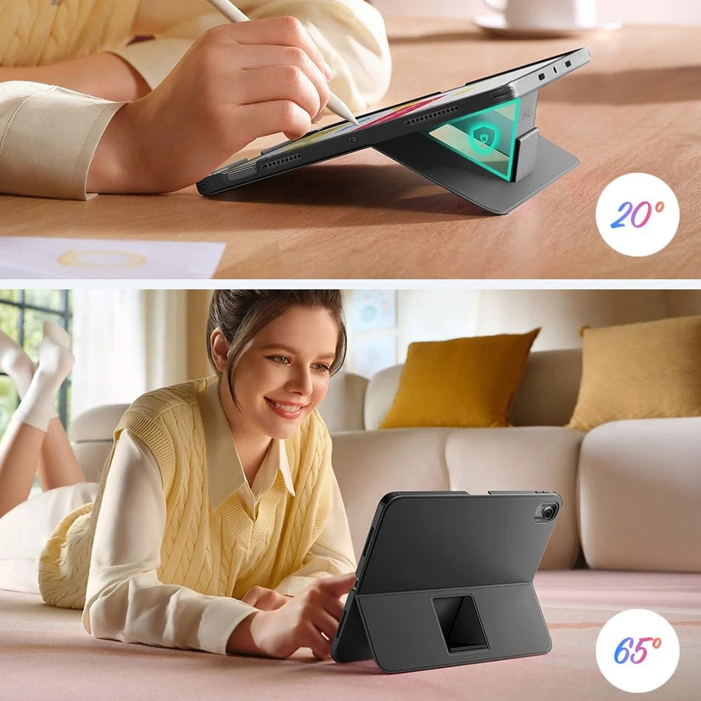 Pouzdro s klávesnicí pro Apple iPad (2025) / (2022), ESR, Flex, Šedé