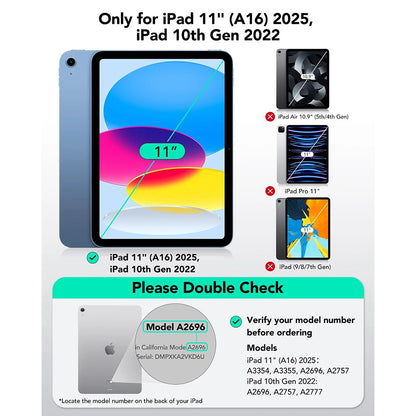 Pouzdro s klávesnicí pro Apple iPad (2025) / (2022), ESR, Flex, Šedé