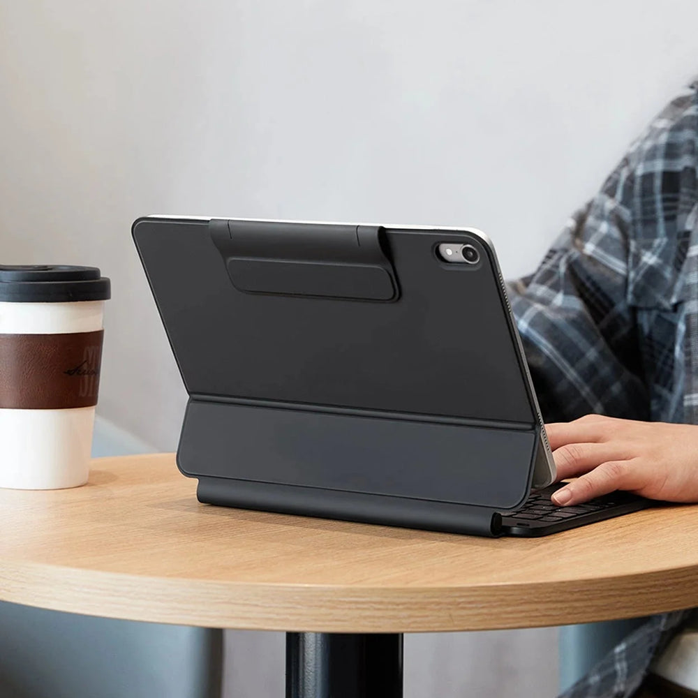 Pouzdro s klávesnicí pro Apple iPad (2025) / (2022), ESR, Rebound, šedé