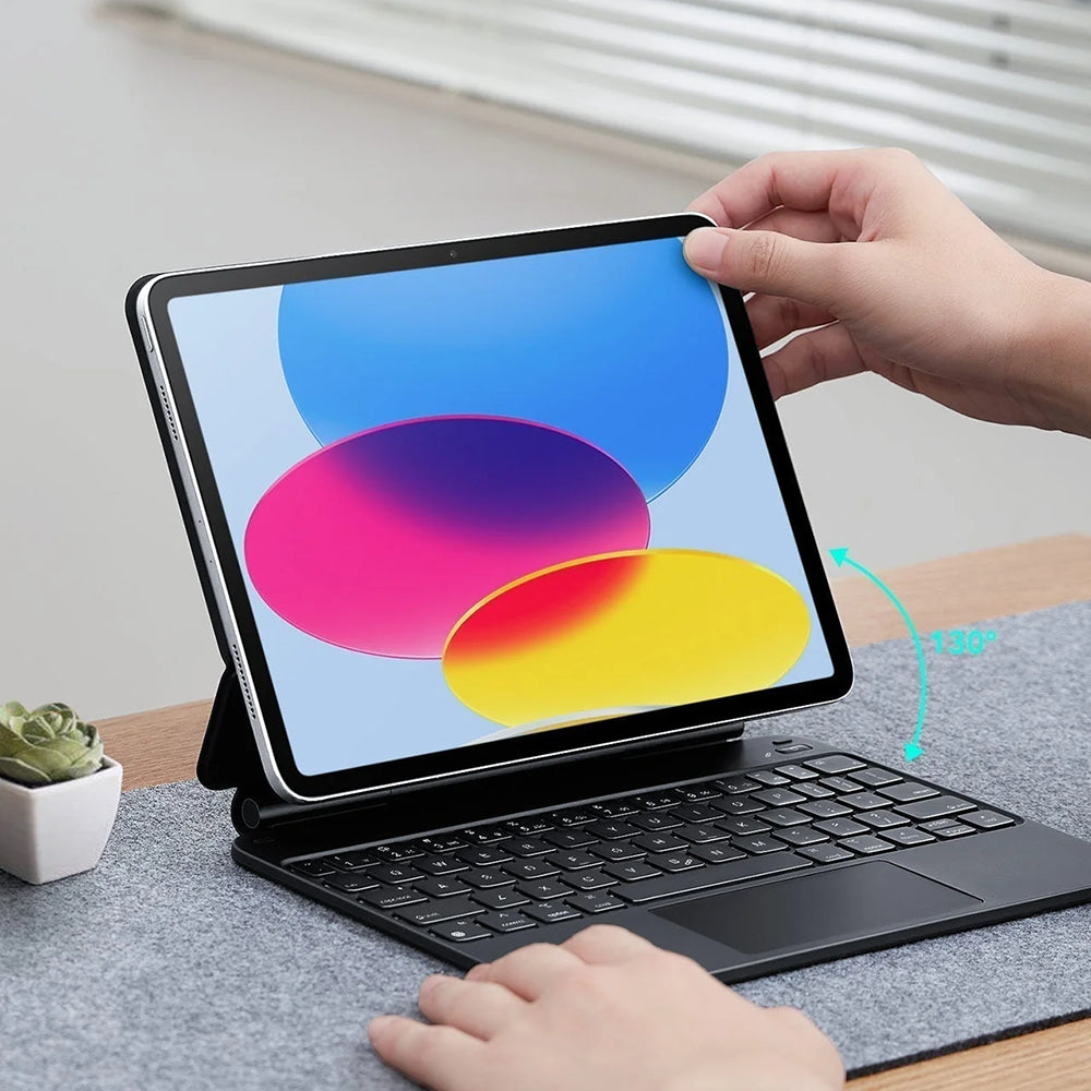 Pouzdro s klávesnicí pro Apple iPad (2025) / (2022), ESR, Rebound, šedé