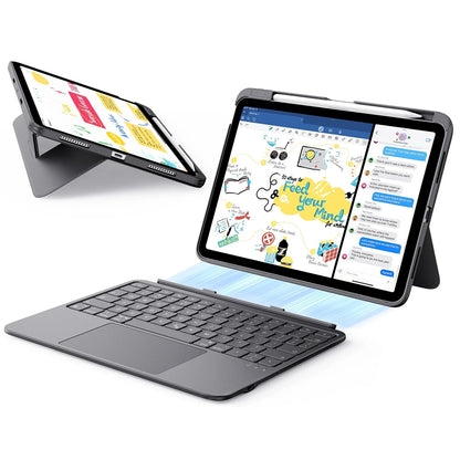 Pouzdro s klávesnicí pro Apple iPad Air 11 (2026) / iPad Air 11 (2025) / Air 11 (2024) / Air (2022) / Air (2020), ESR, Flex, Šedé