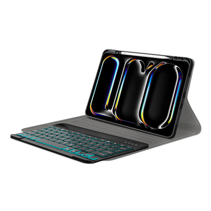 Keyboard Case for Apple iPad Pro 11 (2024), Techsuit, CozyTab, Black
