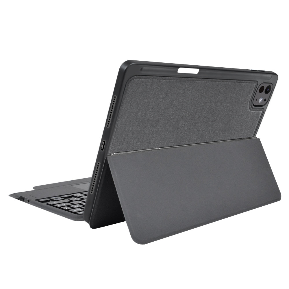 Keyboard Case for Apple iPad Pro 11 (2024), Techsuit, KeyTab Pro, Black
