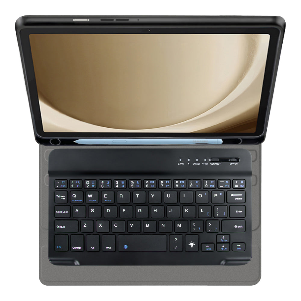 Pouzdro s klávesnicí pro Samsung Galaxy Tab A9+, Techsuit, CozyTab, Černá