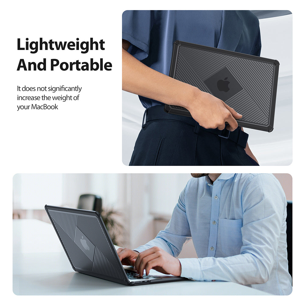 Pouzdro DUX DUCIS LCGH pro Apple MacBook Pro 14palců (2023) / (2021), růžové