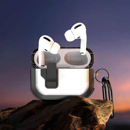 Pouzdro DUX DUCIS PECN pro Apple AirPods 4, Růžovo-bílé