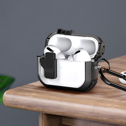 Pouzdro DUX DUCIS PECN pro Apple AirPods 4, Růžovo-bílé