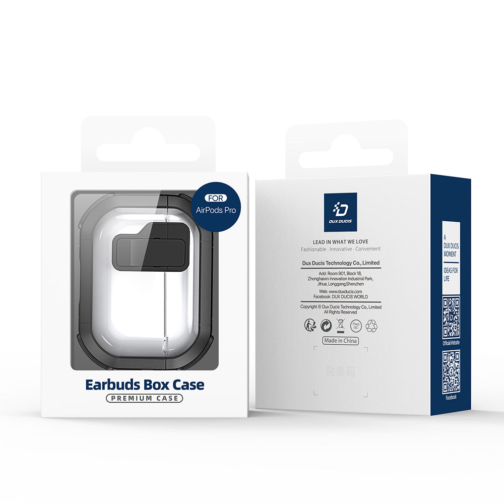 Pouzdro DUX DUCIS PECN pro Apple AirPods 4, Růžovo-bílé
