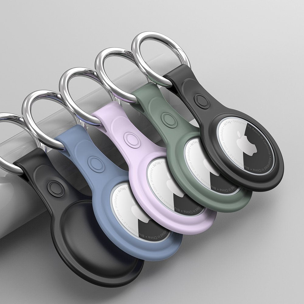 Pouzdro DUX DUCIS Secure pro Apple AirTag, sada 4 kusy, černá / modrá / růžová / zelená