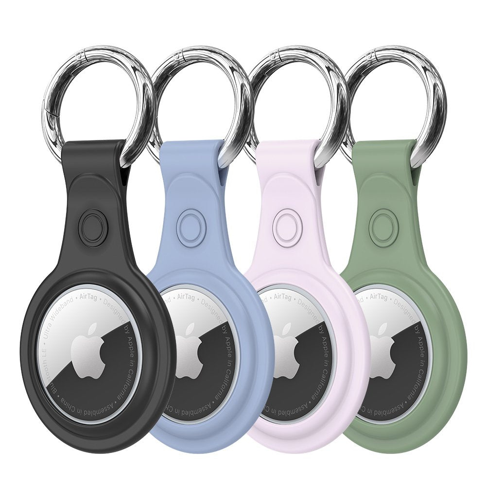Pouzdro DUX DUCIS Secure pro Apple AirTag, sada 4 kusy, černá / modrá / růžová / zelená