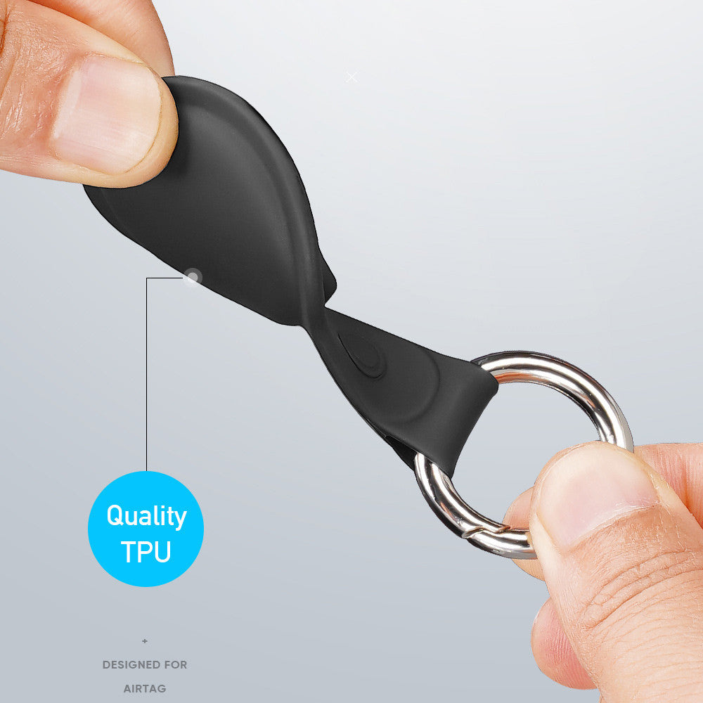 Pouzdro DUX DUCIS Secure pro Apple AirTag, sada 4 kusy, černá / modrá / růžová / zelená