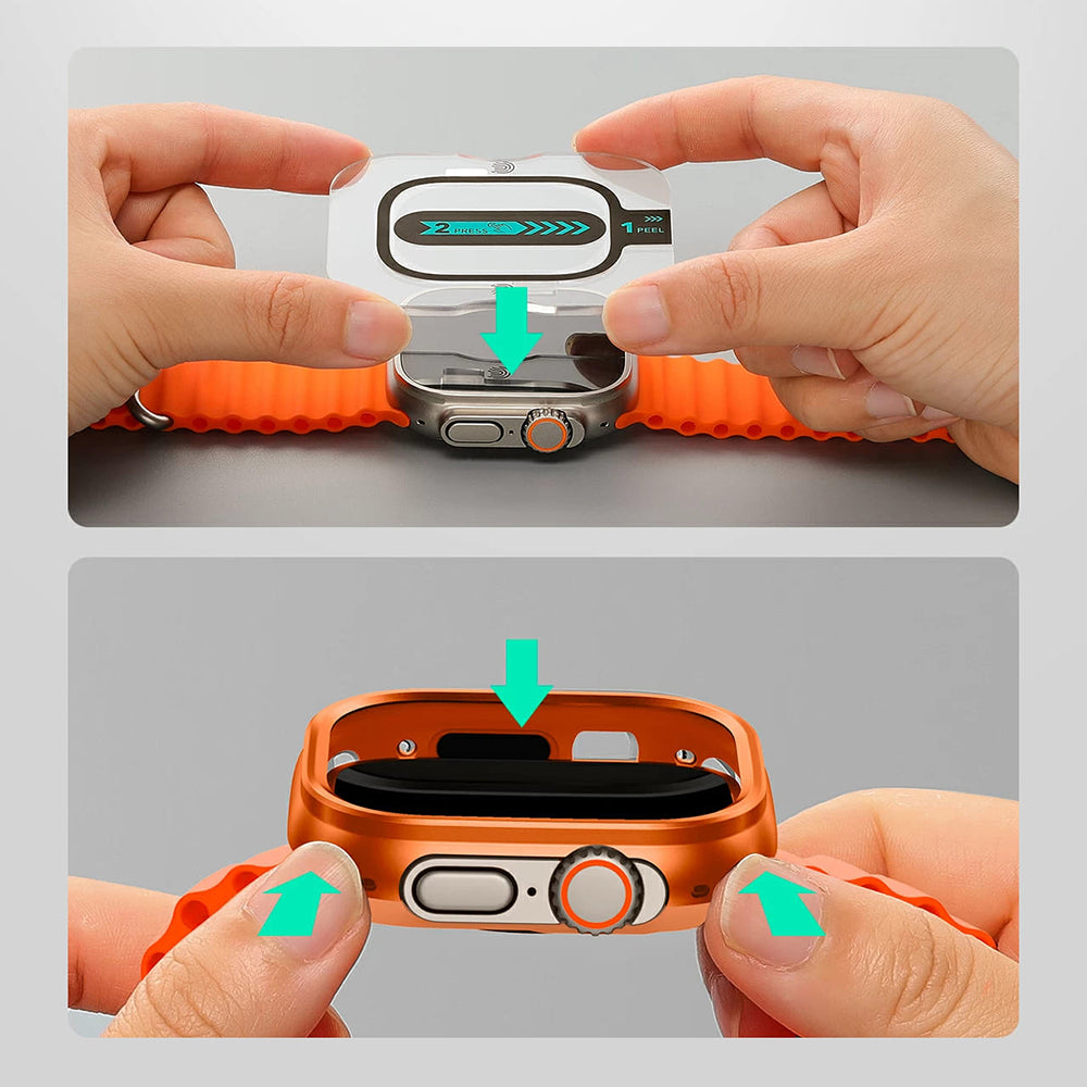 Pouzdro ESR Armorite pro Apple Watch Ultra Series, Šedé