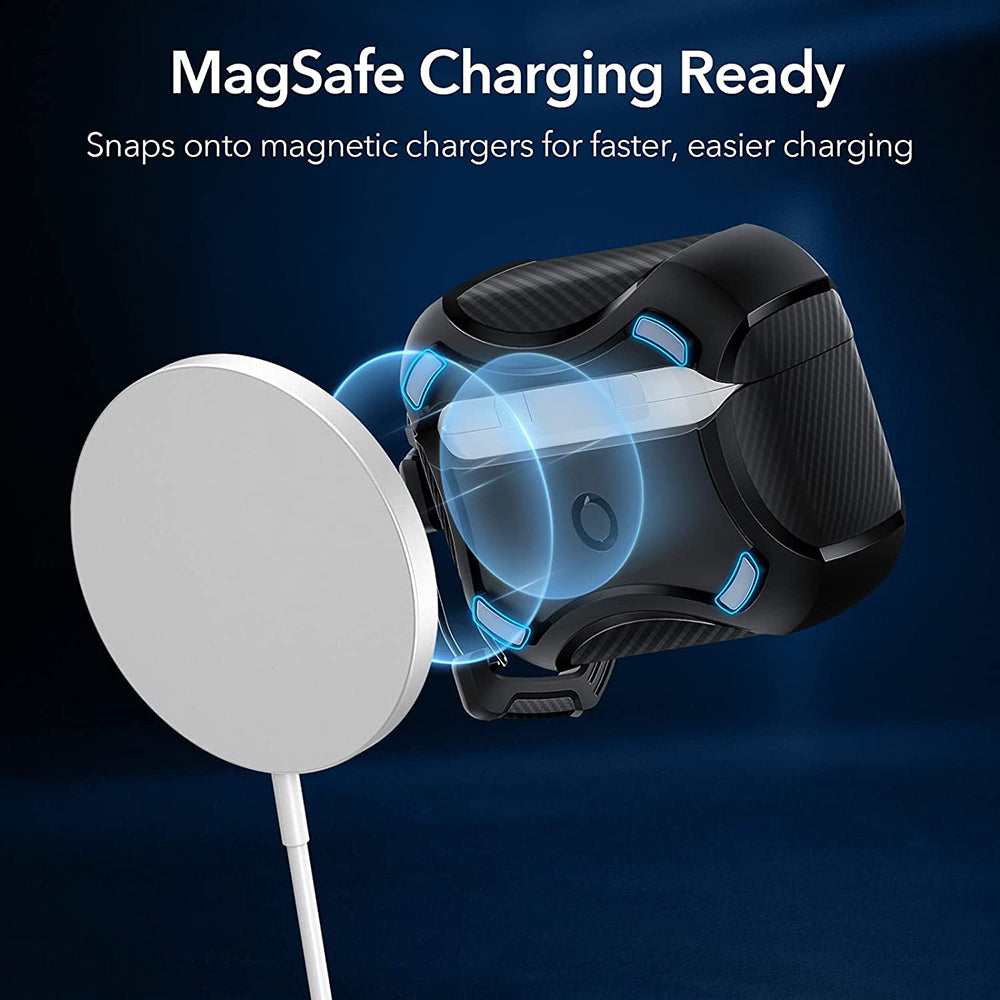 Pouzdro ESR Cyber Armor Tough pro Apple AirPods Pro Series, černé