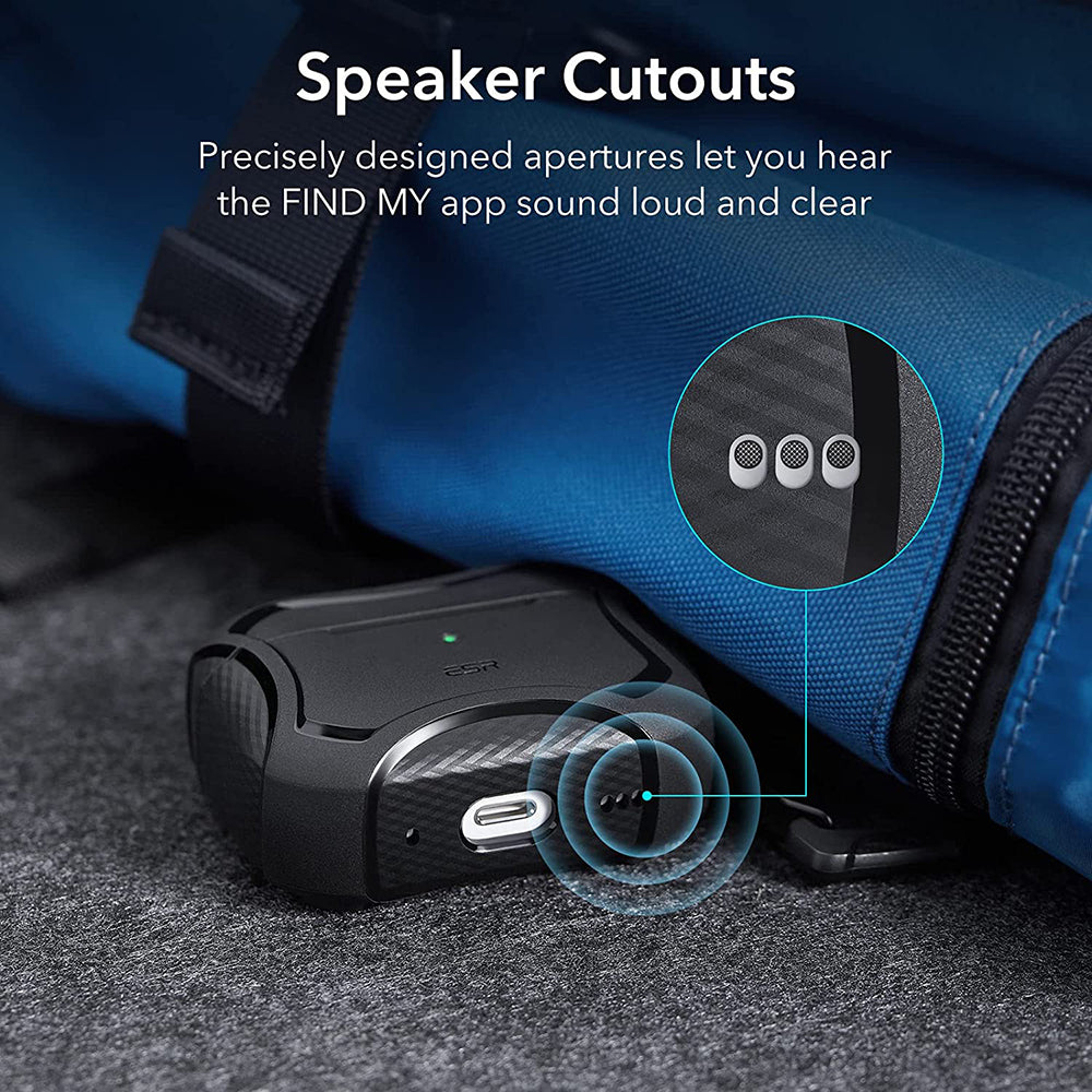 Pouzdro ESR Cyber Armor Tough pro Apple AirPods Pro Series, černé