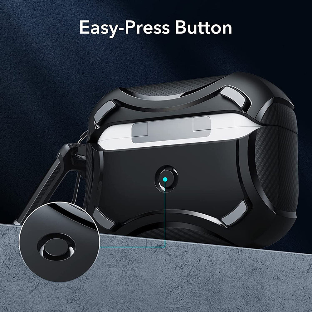 Pouzdro ESR Cyber Armor Tough pro Apple AirPods Pro Series, černé