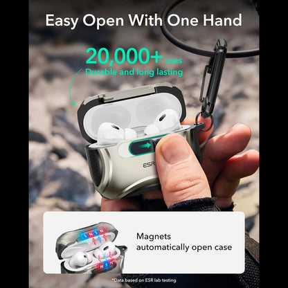 Pouzdro ESR Cyber FlickLock pro Apple AirPods Pro 3, Šedé