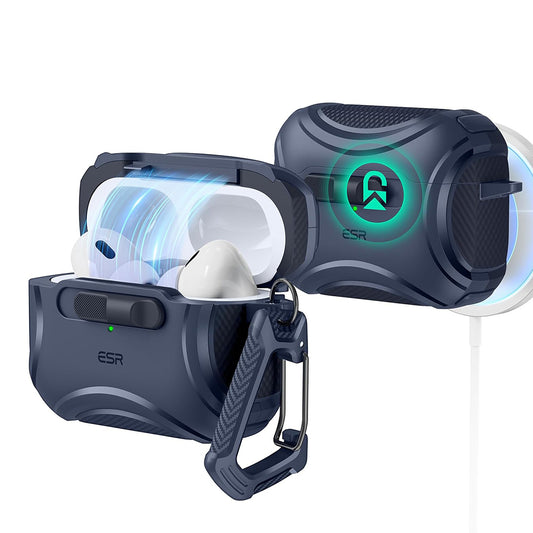 Pouzdro ESR Cyber pro Apple AirPods Pro Series, Modrá