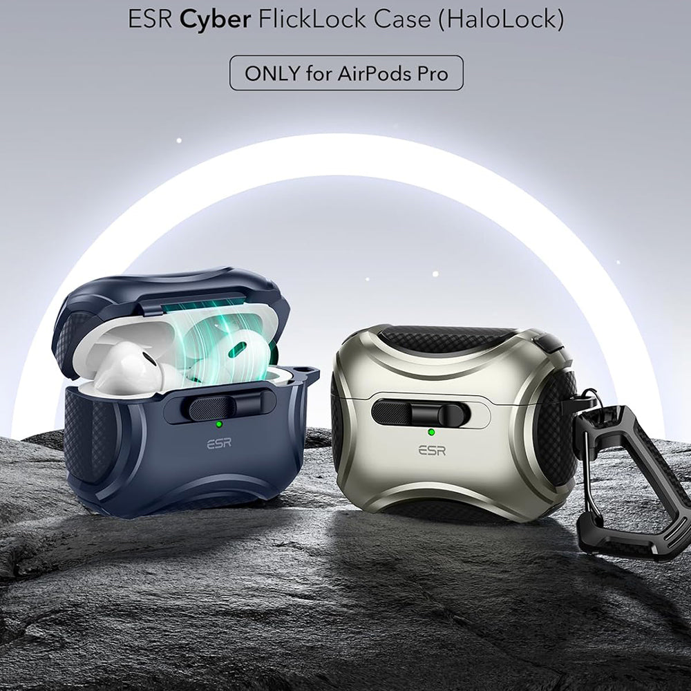 Pouzdro ESR Cyber pro Apple AirPods Pro Series, Modrá