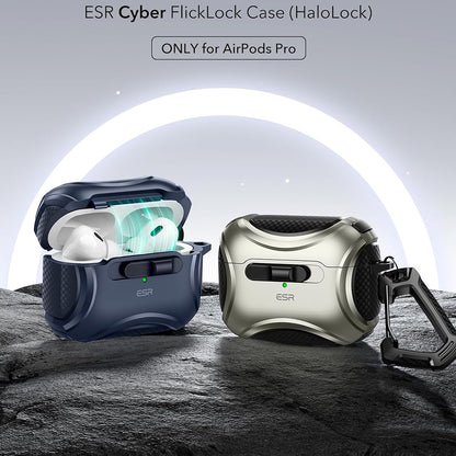 Pouzdro ESR Cyber pro Apple AirPods Pro Series, Modrá