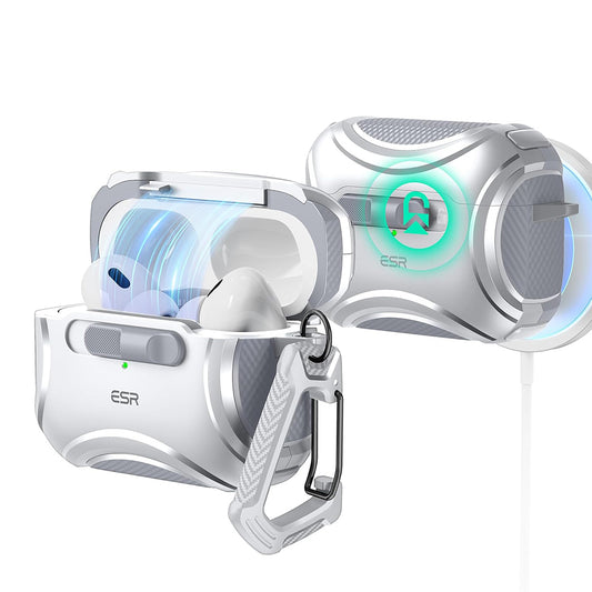 Pouzdro ESR Cyber pro Apple AirPods Pro Series, šedé