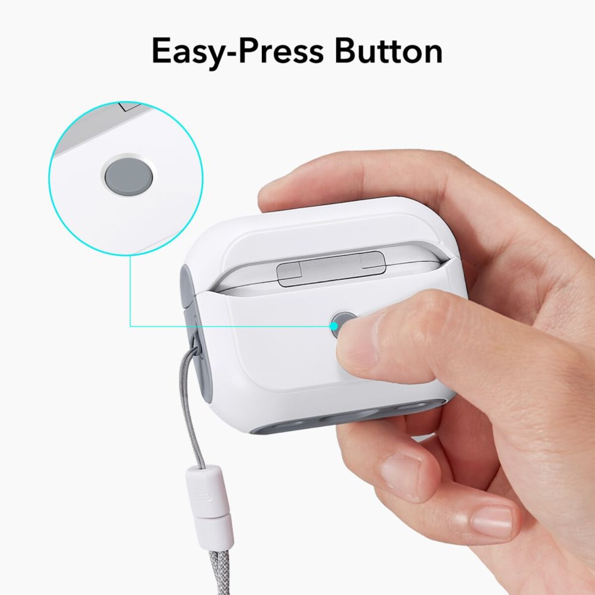 ESR Orbit Hybrid Case for Apple Airpods Pro 3, White