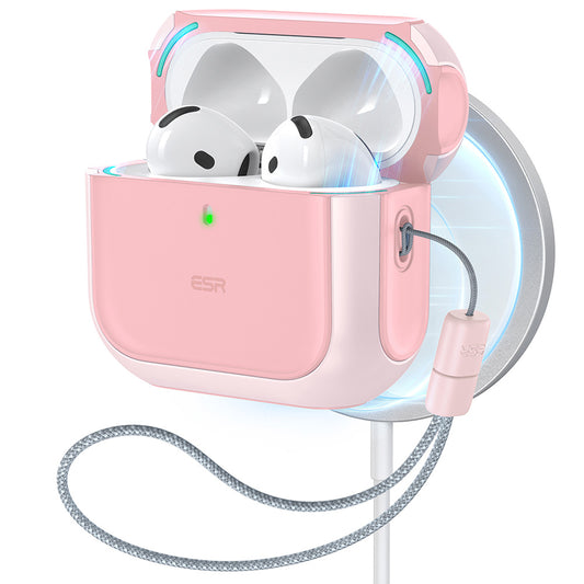 Pouzdro ESR Orbit Hybrid pro Apple AirPods 4, Růžové